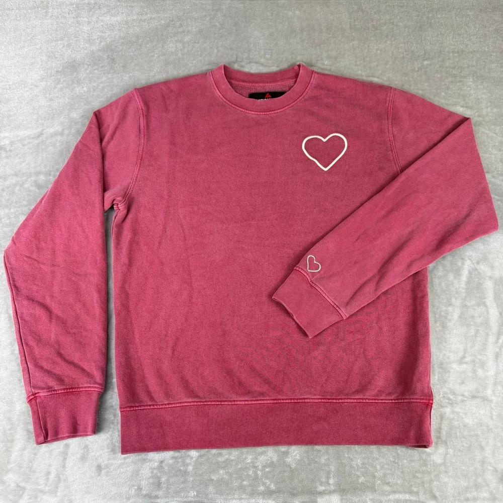 American Giant French Terry Sweatshirt Mens XS Red Valentines $100 USA New NWOT